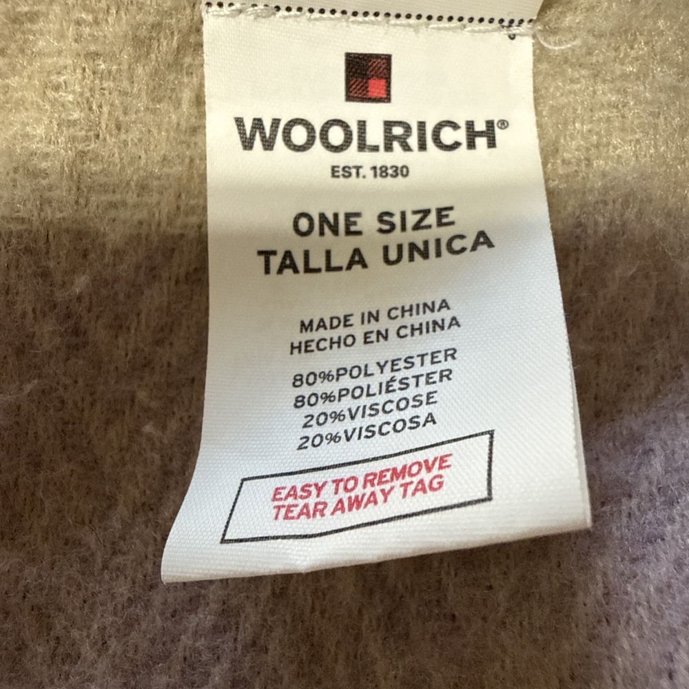 Woolrich Poncho Womens One Size Brown Plaid Reversible Ruana Cape Blanket Wrap - Picture 4 of 5